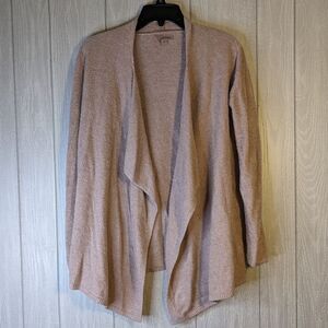 Barefoot Dreams Cozychic Lite Island Wrap Cardigan Style 903 Pockets Pink 12/14